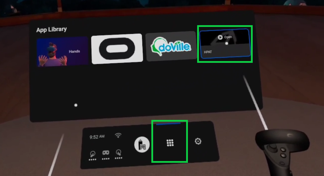 Oculus Quest Main Menu